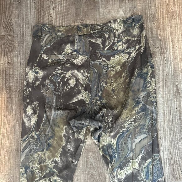 Emerson Fry Fold Pants 100% Viscose Marble Print Women's Size 28 x 30" - Picture 10 of 14